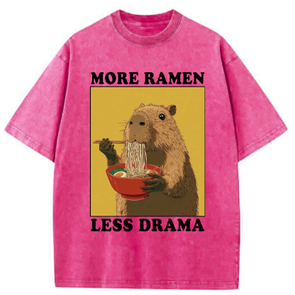 Tokyo-Tiger Noodles Over Drama Washed T-Shirt
