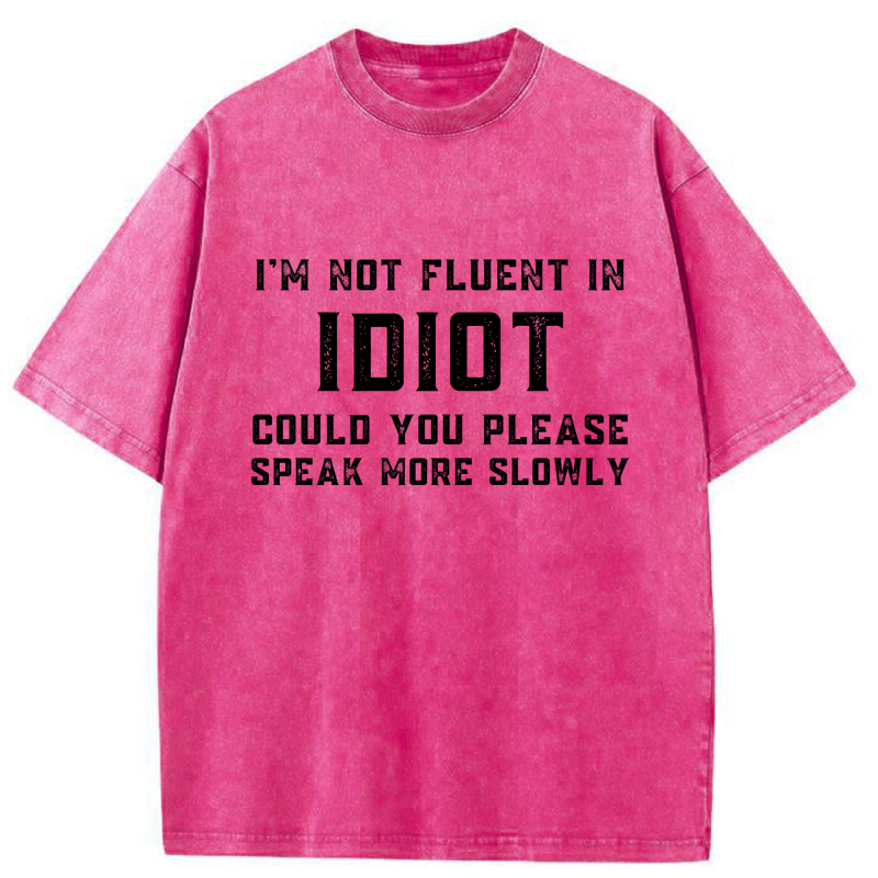 Tokyo-Tiger Sarcastic Mode On Washed T-Shirt