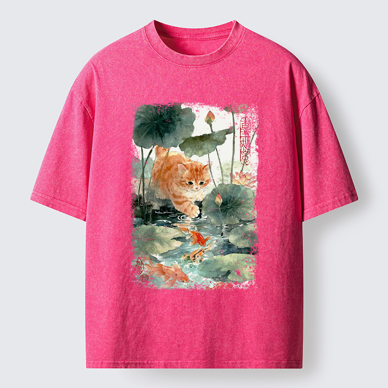 Tokyo-Tiger Yummy in My Eyes Washed T-Shirt