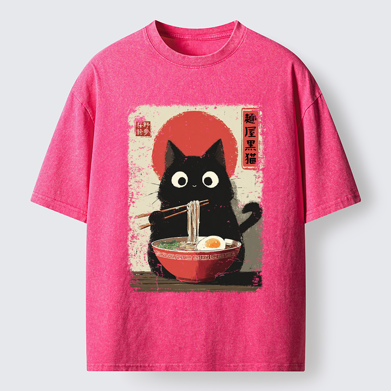 Tokyo-Tiger Slurp Meowster Washed T-Shirt