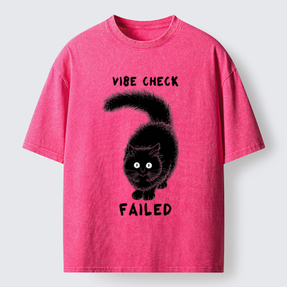 Tokyo-Tiger Cat's Vibe Check Washed T-Shirt