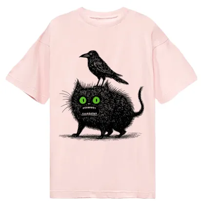 Tokyo-Tiger Crow And Black Cat Classic T-Shirt