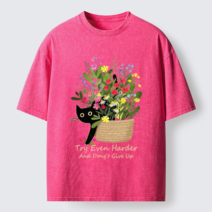 Tokyo-Tiger Bloom&Persevere Washed T-Shirt