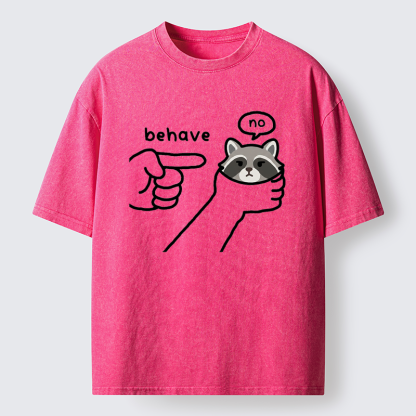 Tokyo-Tiger Rebellious Raccoon Washed T-Shirt