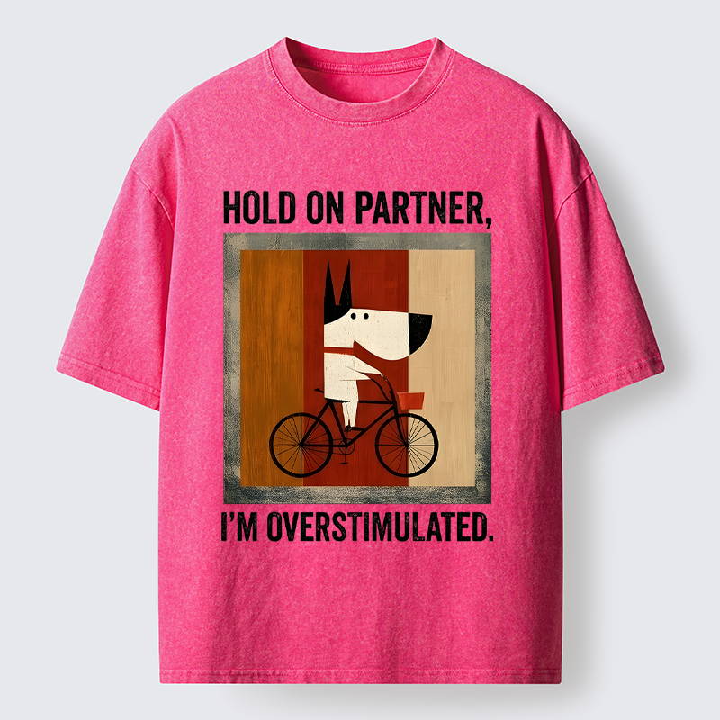 Tokyo-Tiger Overstimulated Pup Washed T-Shirt