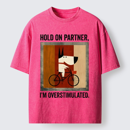 Tokyo-Tiger Overstimulated Pup Washed T-Shirt