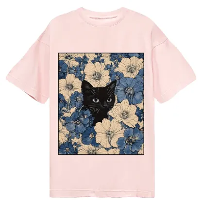 Tokyo-Tiger Cat In The Flowers Classic T-Shirt