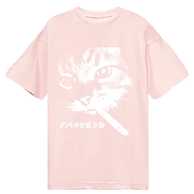 Tokyo-Tiger Retro Cat Smoking Classic T-Shirt