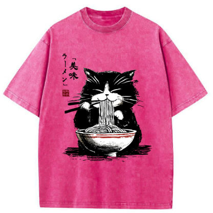 Tokyo-Tiger Eat, Slurp, Repeat Washed T-Shirt