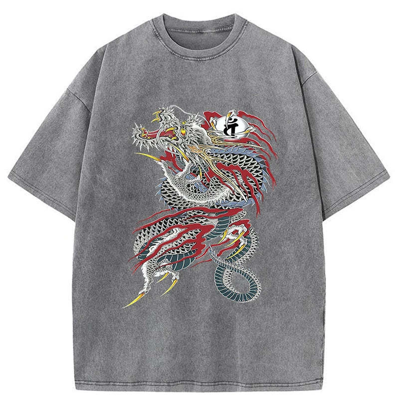Tokyo-Tiger Dragon of Dojima Washed T-Shirt