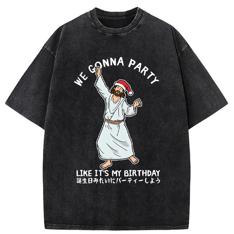 Tokyo-Tiger Party Like the Messiah Washed T-Shirt