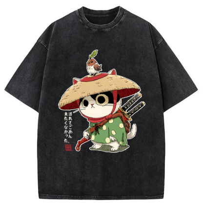 Tokyo-Tiger Sorry I’m Late, I Didn’t Want to Come Washed T-Shirt