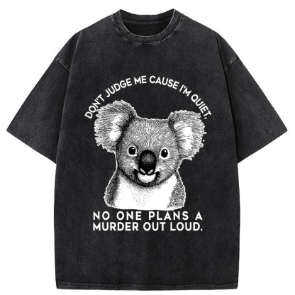 Tokyo-Tiger Koala：Quiet Minds, Big Plans Washed T-Shirt