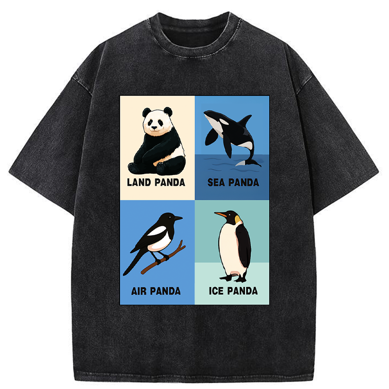 Tokyo-Tiger Panda Multiverse Washed T-Shirt