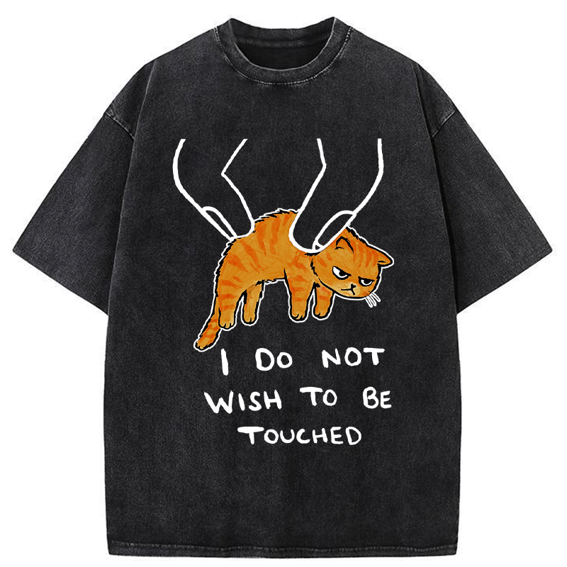 Tokyo-Tiger No Touchy Cat Washed T-Shirt
