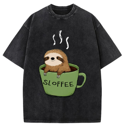 Tokyo-Tiger Sloffee Time Washed T-Shirt