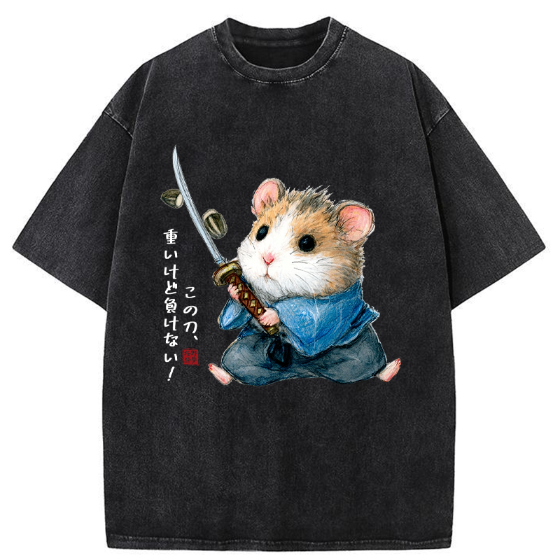 Tokyo-Tiger Heavy Sword, Strong Heart Washed T-Shirt