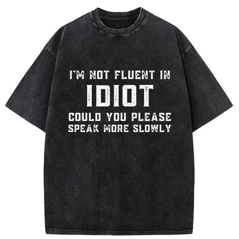 Tokyo-Tiger Sarcastic Mode On Washed T-Shirt