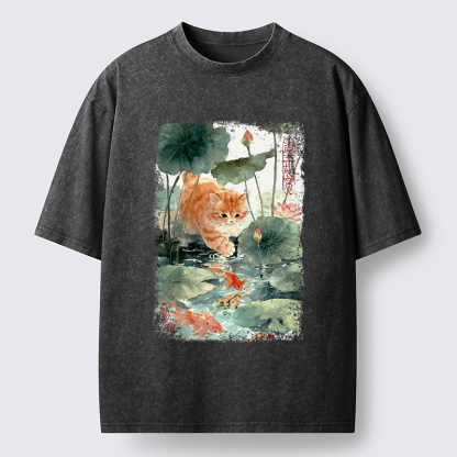 Tokyo-Tiger Yummy in My Eyes Washed T-Shirt