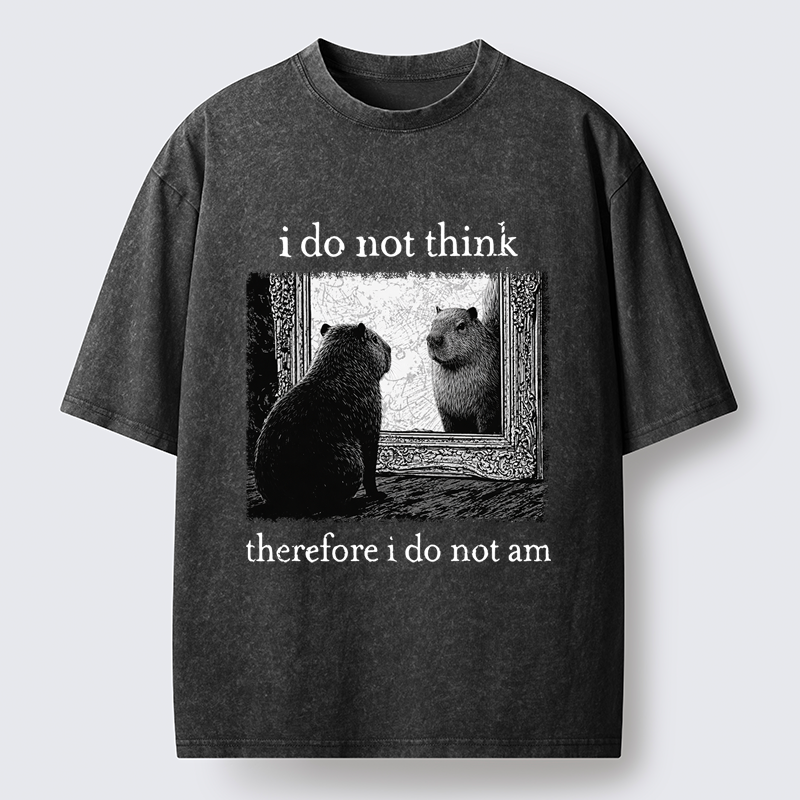 Tokyo-Tiger Capybara Paradox Washed T-Shirt