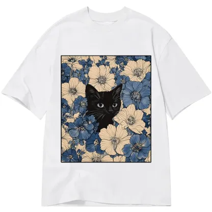 Tokyo-Tiger Cat In The Flowers Classic T-Shirt