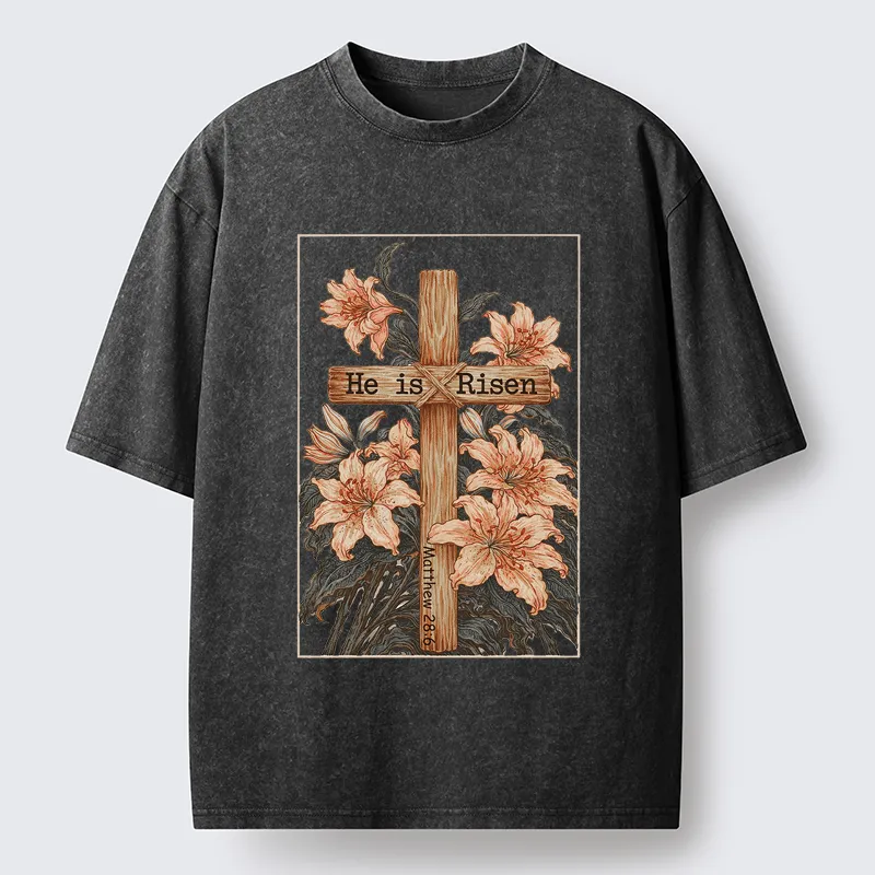 Tokyo-Tiger The Resurrection Lily Washed T-Shirt