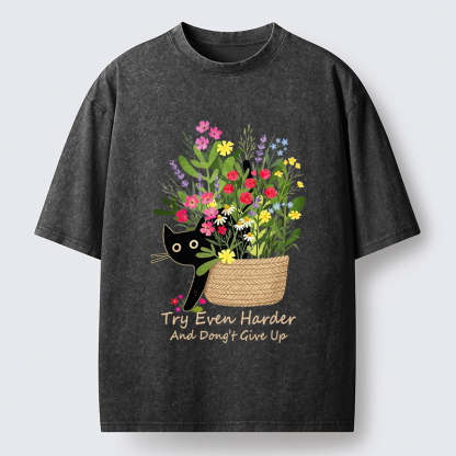 Tokyo-Tiger Bloom&Persevere Washed T-Shirt