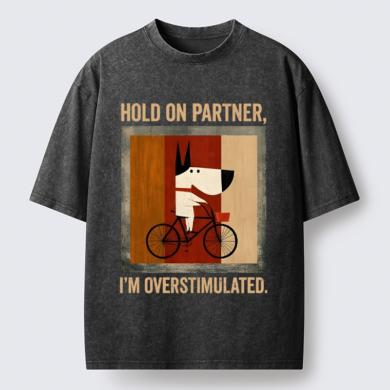 Tokyo-Tiger Overstimulated Pup Washed T-Shirt