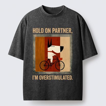 Tokyo-Tiger Overstimulated Pup Washed T-Shirt