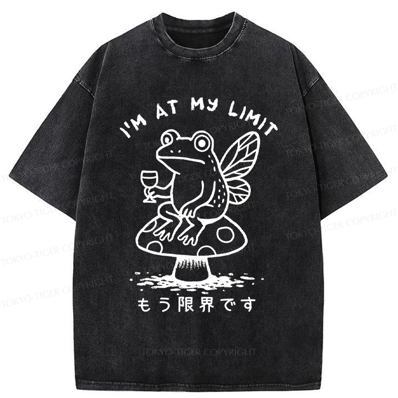 Tokyo-Tiger Funny At Frog's Limit memes Washed T-Shirt