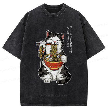 Tokyo-Tiger Diet Plans Shattered Into Nothingness Washed T-Shirt