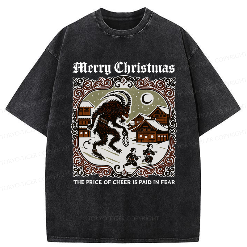 Tokyo-Tiger The Price of Cheer is Paid in Fear Washed T-Shirt