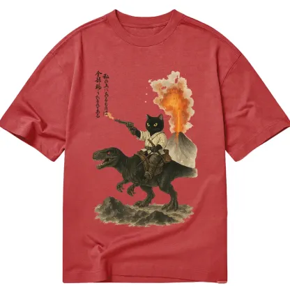 Tokyo-Tiger Cat Riding A Dinosaur Classic T-Shirt