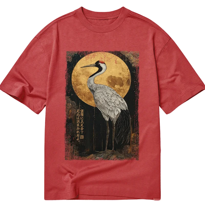 Tokyo-Tiger Vintage Japanese Crane Kanji Classic T-Shirt