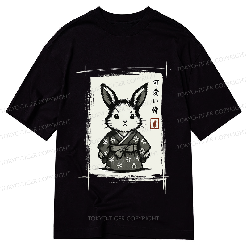 Tokyo-Tiger Woodcut Bunny Classic T-Shirt