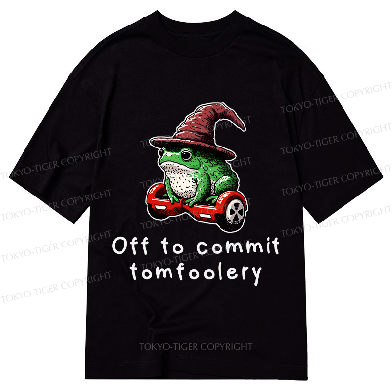 Tokyo-Tiger Japanese Frog Riding A Balance Scooter Classic T-Shirt