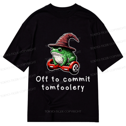 Tokyo-Tiger Japanese Frog Riding A Balance Scooter Classic T-Shirt