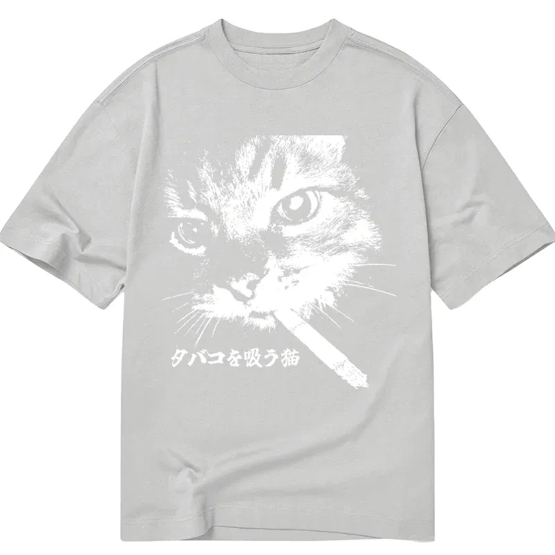 Tokyo-Tiger Retro Cat Smoking Classic T-Shirt