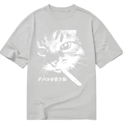 Tokyo-Tiger Retro Cat Smoking Classic T-Shirt