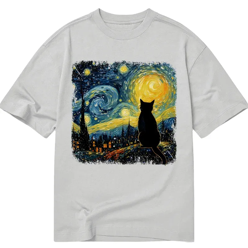 Tokyo-Tiger The Starry Night Cat Classic T-Shirt