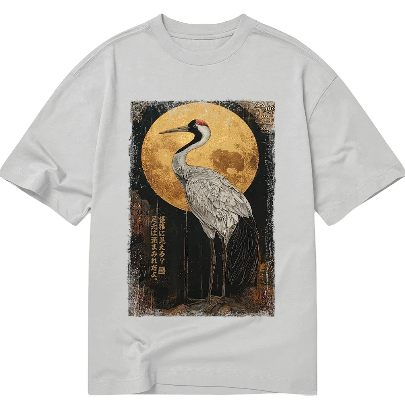 Tokyo-Tiger Vintage Japanese Crane Kanji Classic T-Shirt