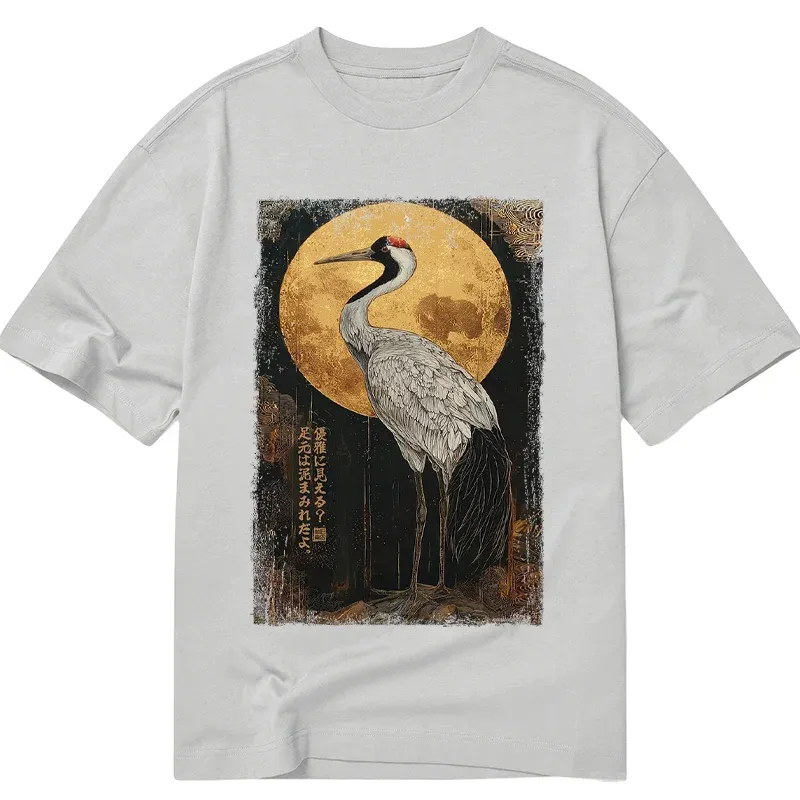 Tokyo-Tiger Vintage Japanese Crane Kanji Classic T-Shirt