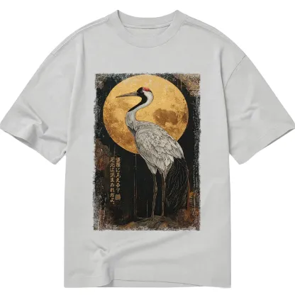 Tokyo-Tiger Vintage Japanese Crane Kanji Classic T-Shirt