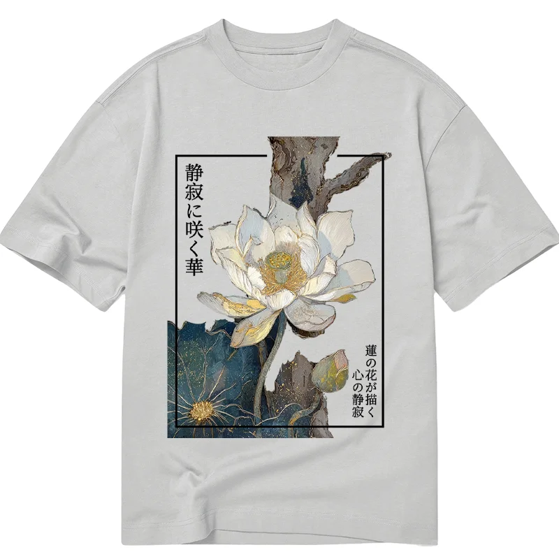 Tokyo-Tiger Blooming Lotus Japan Classic T-Shirt