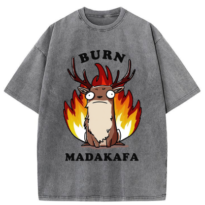 Tokyo-Tiger I’m Fine. Just a Little on Fire Washed T-Shirt