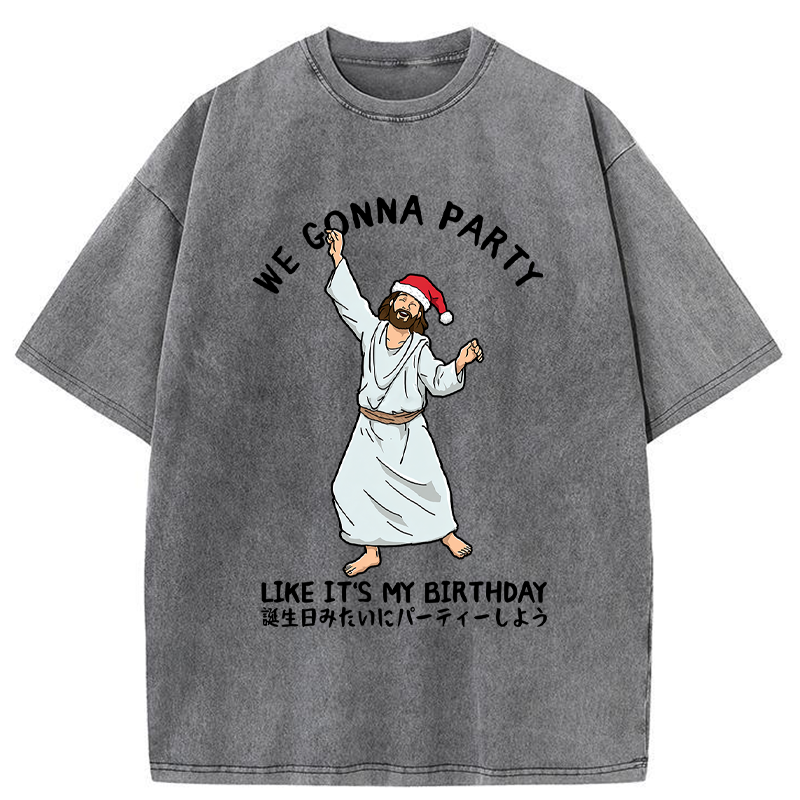 Tokyo-Tiger Party Like the Messiah Washed T-Shirt