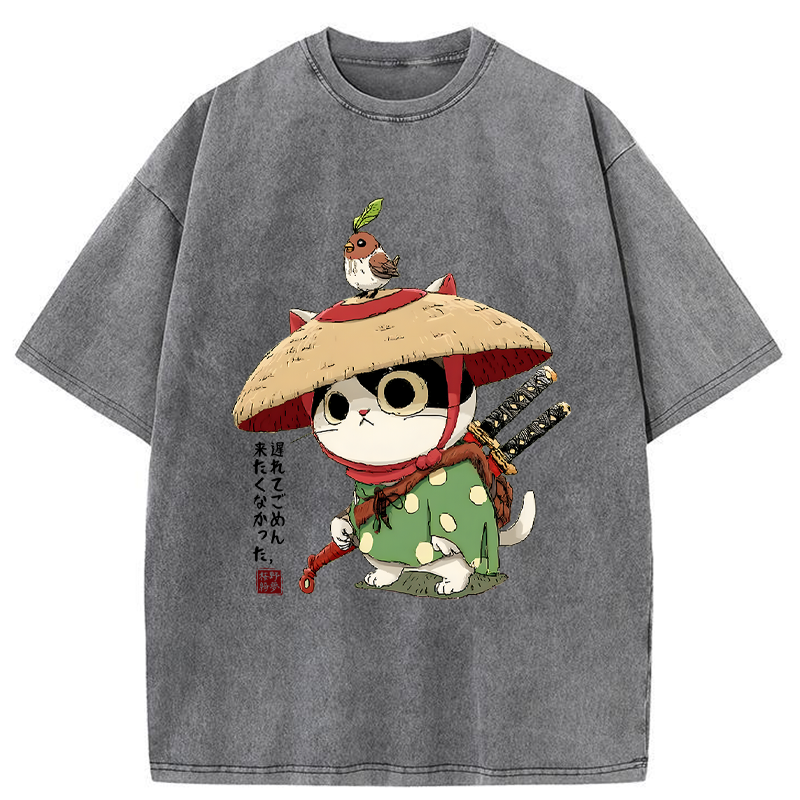 Tokyo-Tiger Sorry I’m Late, I Didn’t Want to Come Washed T-Shirt