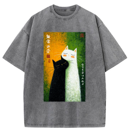Tokyo-Tiger All Embraced by Transient Love Washed T-Shirt