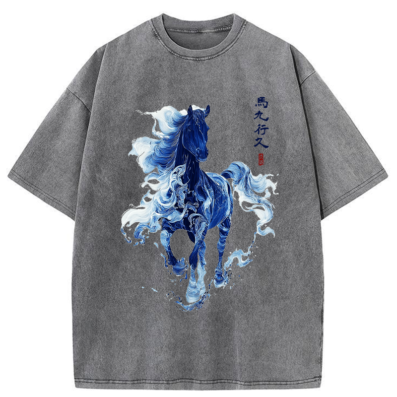 Tokyo-Tiger Everything goes smoothly Washed T-Shirt