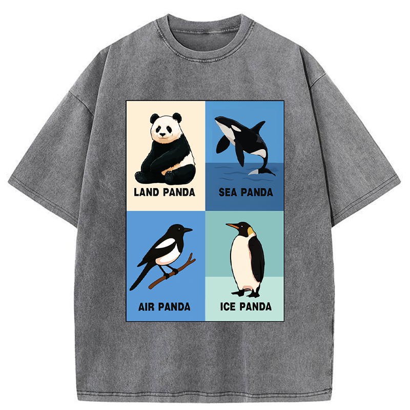 Tokyo-Tiger Panda Multiverse Washed T-Shirt